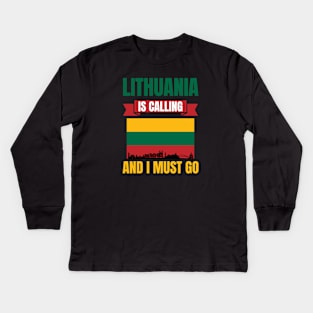 Lithuania Kids Long Sleeve T-Shirt